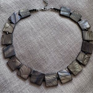 Elegant Art Glass Geometric Necklace